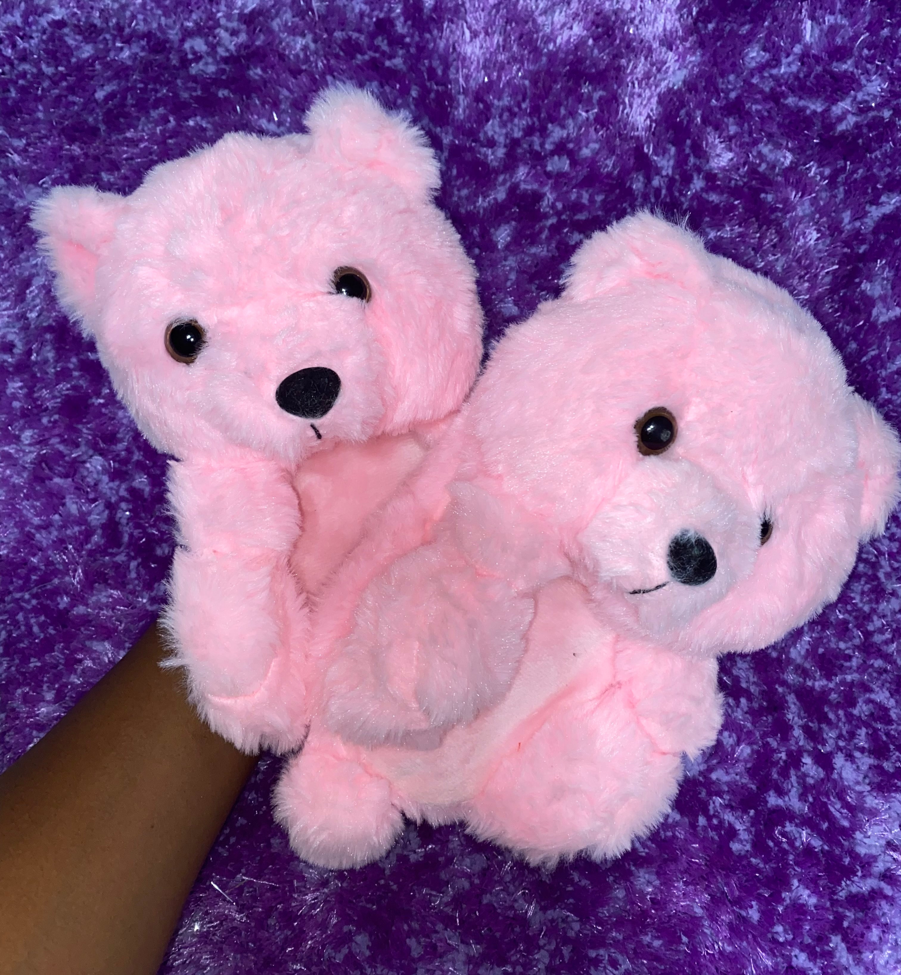 Teddy bear slippers- toddler